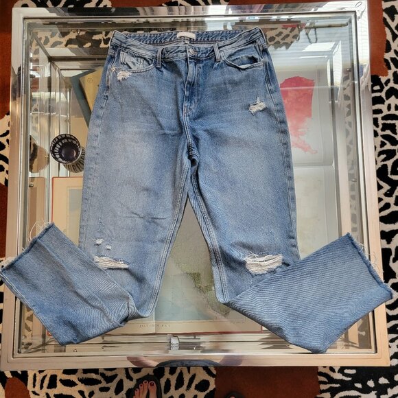 River Island Straight Leg Distressed Jeans - Picture 1 of 4